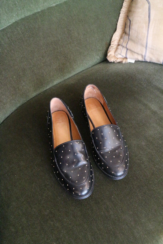 SEZANE moccasins black with studs