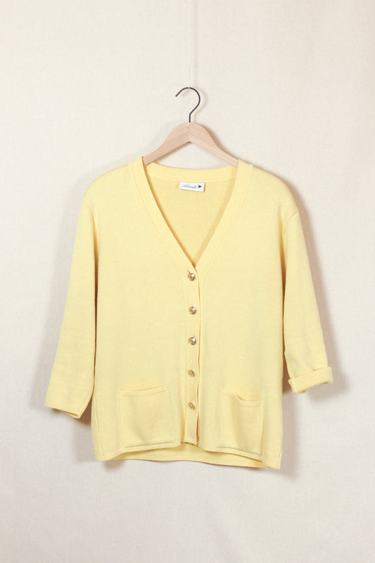 antoinette cardigan butter yellow