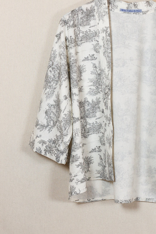 REE Toile de Jouy kimono